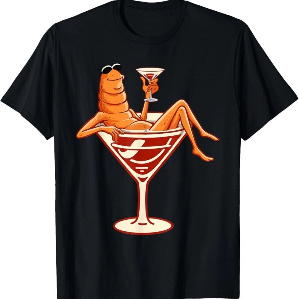 Relaxed Marcus The Worm Cocktail Funny Marcus The Worm Meme T-Shirt 90